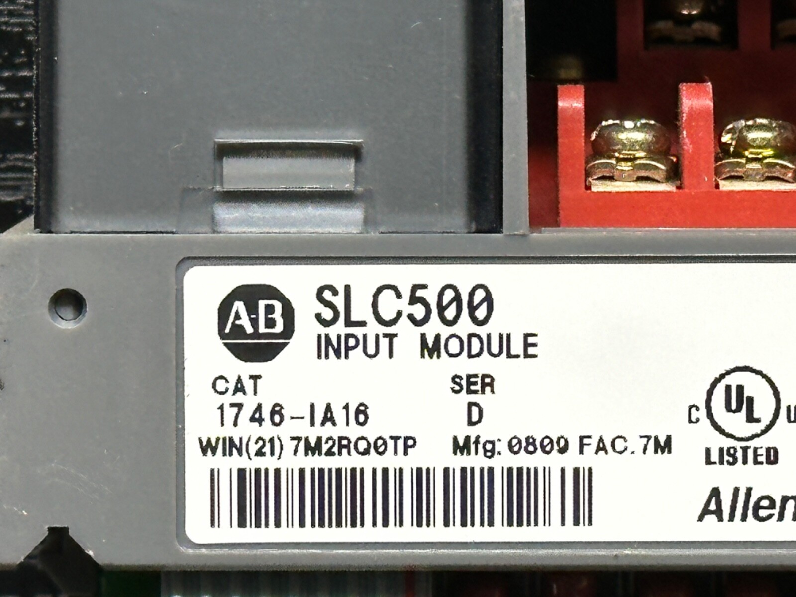 Allen Bradley 1746-IA16 1746-1A16 Ser D SLC 500 AC Input Module 16 Channel PLC