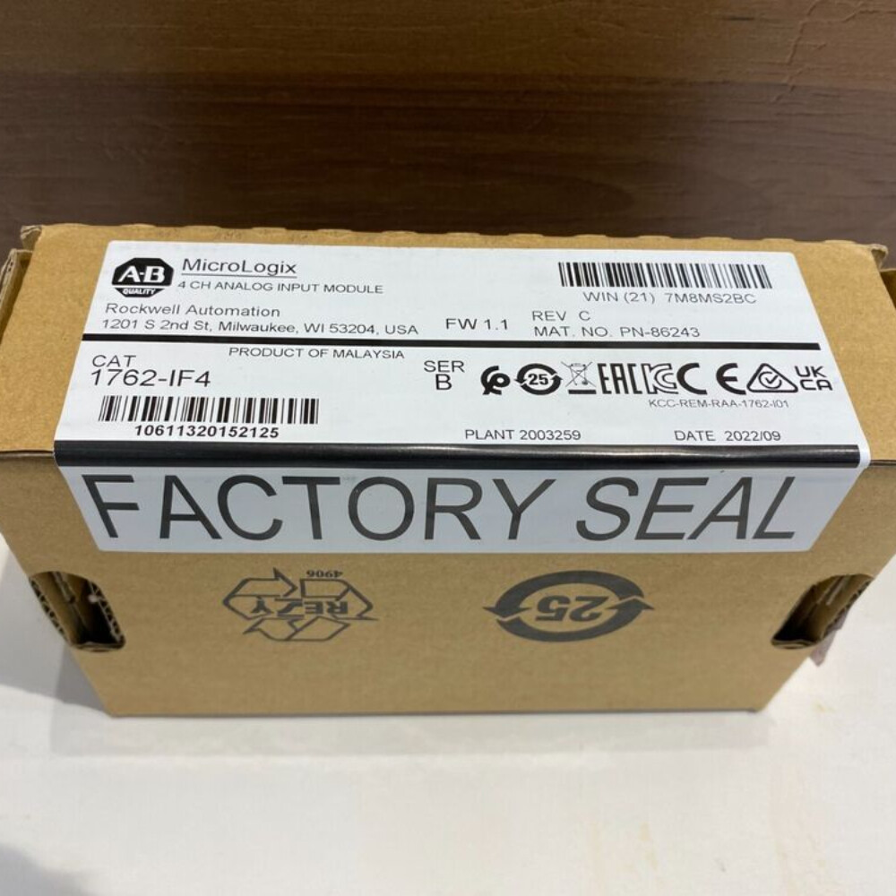 Factory Sealed 1762-IF4 ser B MicroLogix Analog Input Module 1762IF4 US Free Tax