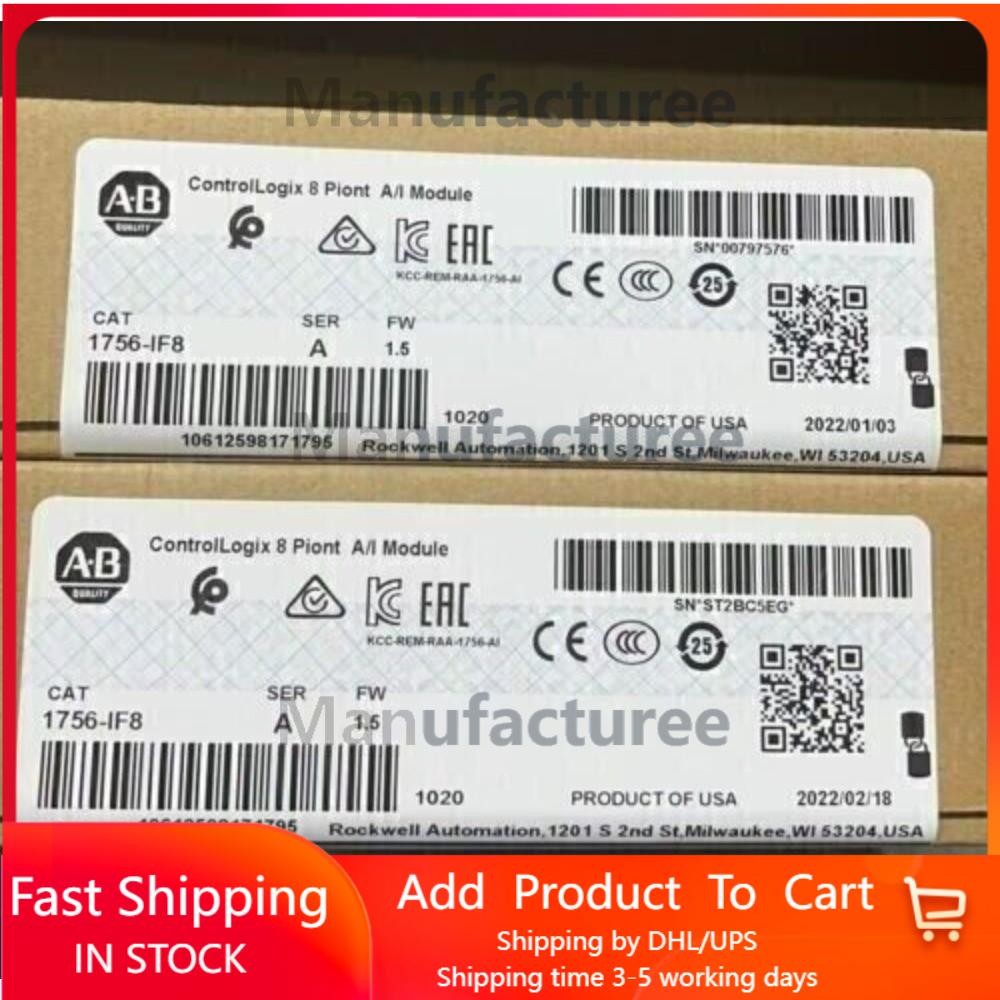 New Factory Sealed AB 1756-IF8 / A Controllogix 8 Point A/I Module US Free Tax
