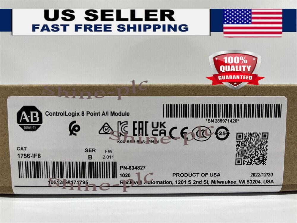 nEW IN BOX Allen-Bredley 1756-IF8 Ser A ControlLogix 8 Point A/I Module 1756IF8