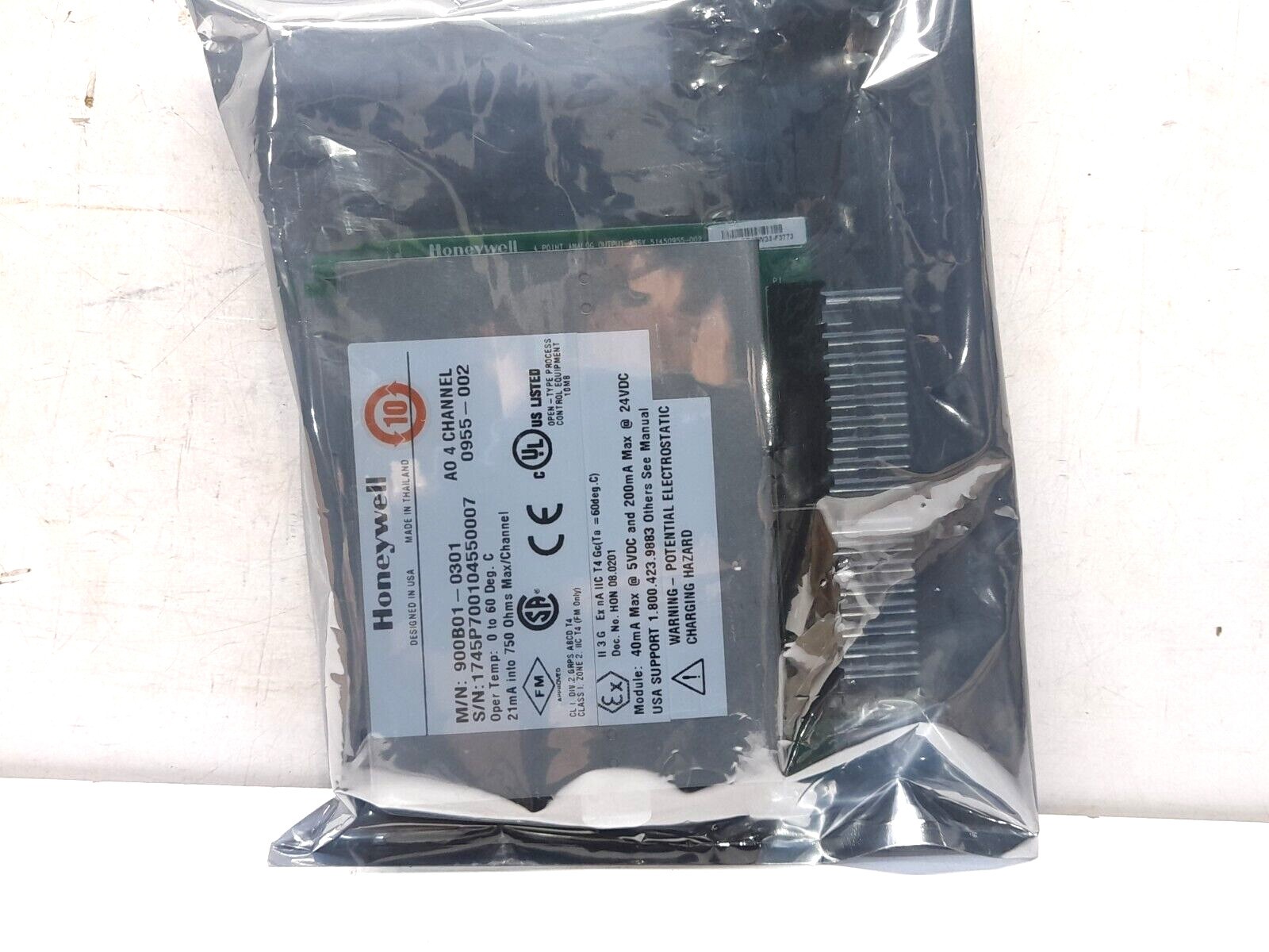 Honeywell 900B01-0301 AO 4 Channel Analog Output Card