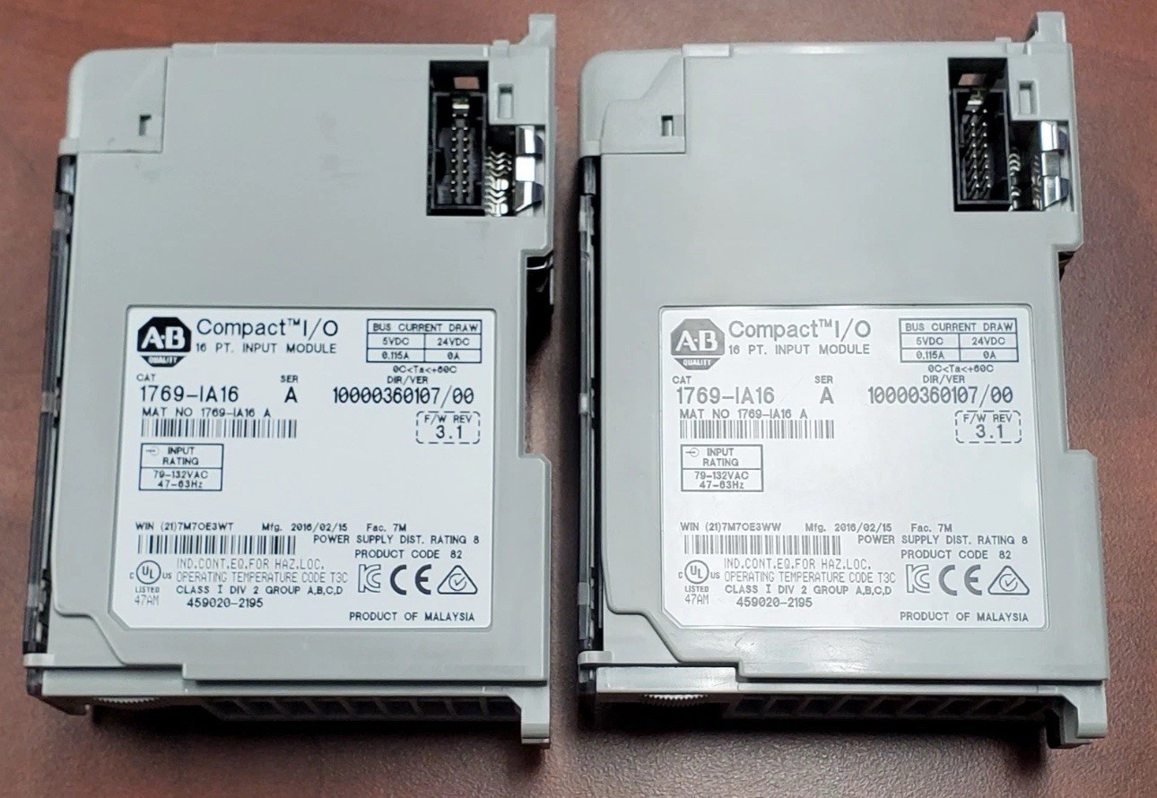Allen-Bradley 1769-IA16 Compact I/O 16pt 120Vac Input Module Surplus Complete