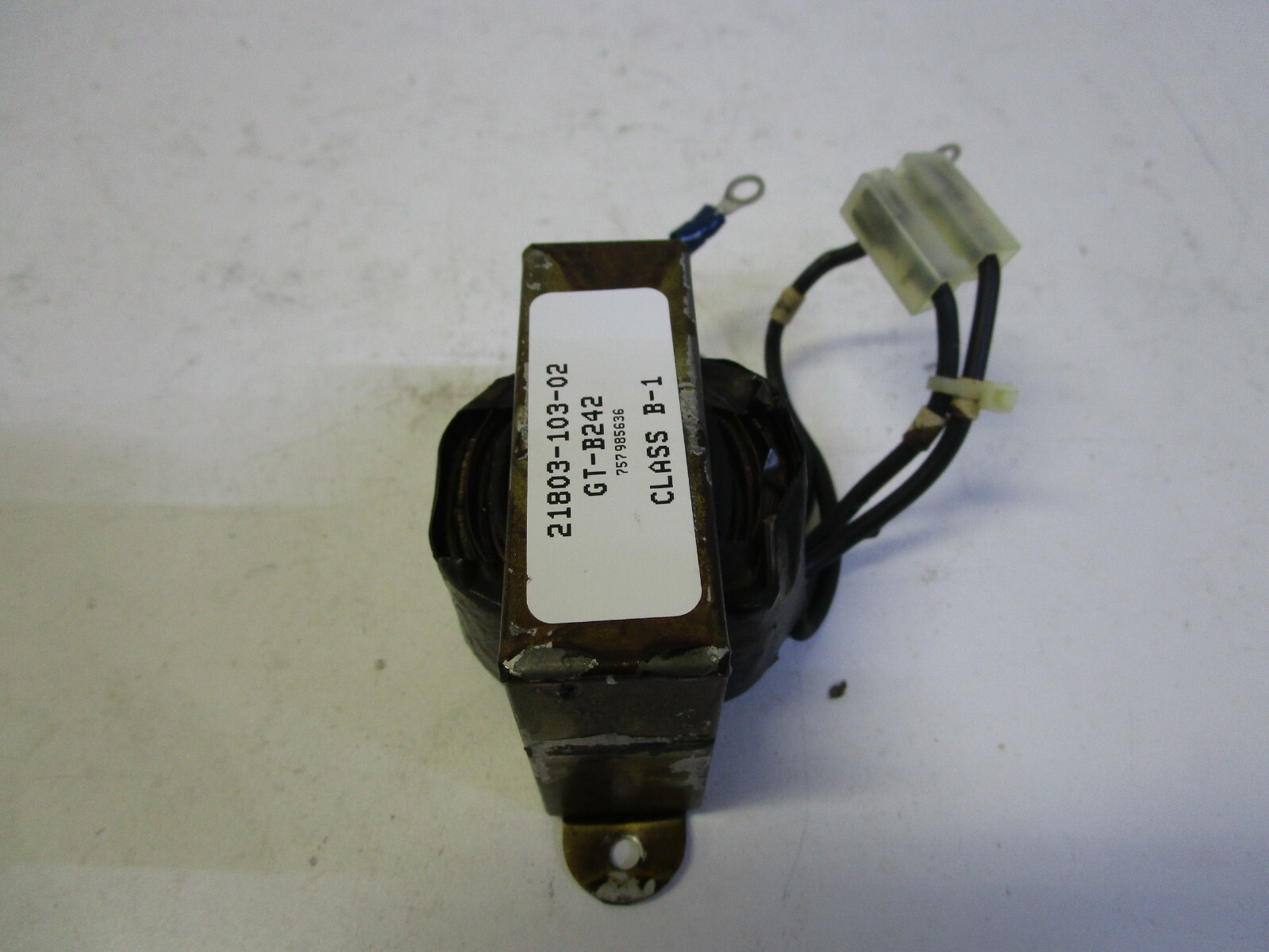 UNKNOWN SUPPLIER 21803-103-02 / GT-B242 CLASS B-1 TRANSFORMER – USED – FREE SHIP