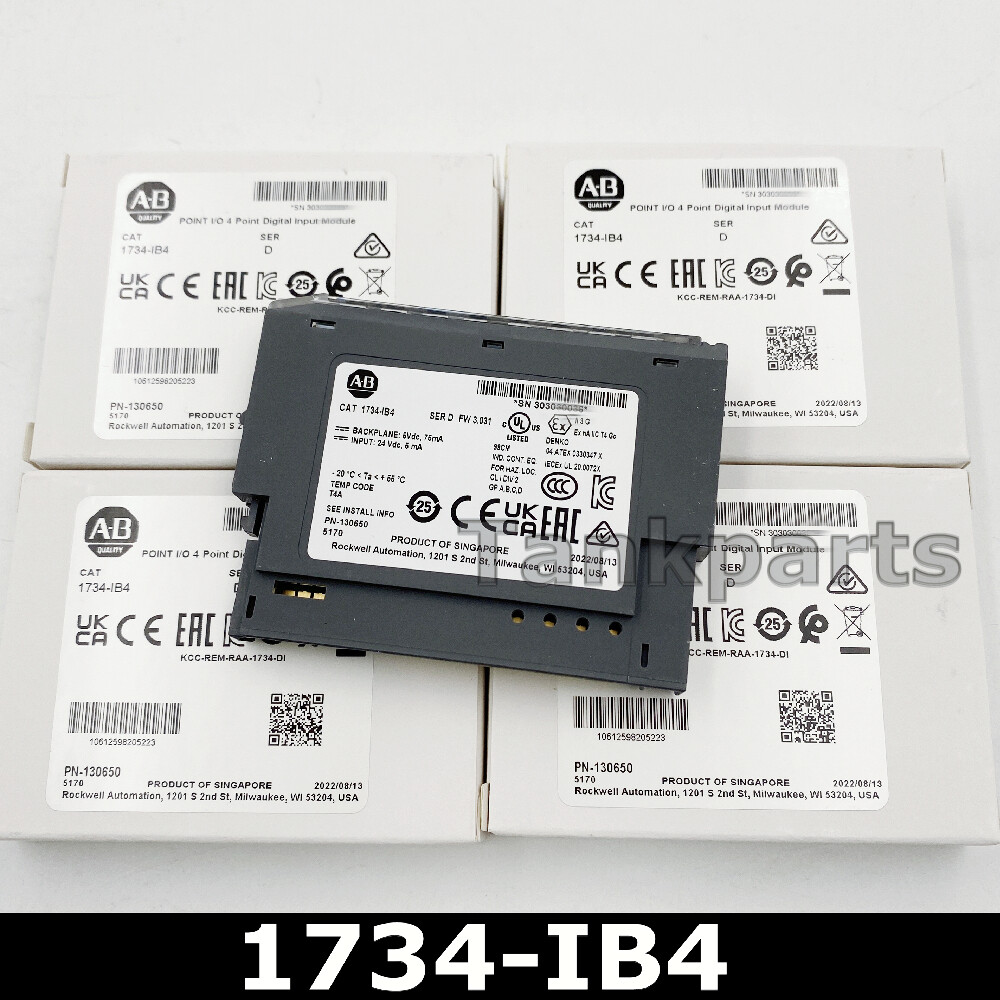 AB 1734-IB4 Point I/O 4 Point Digital Input Module 1734IB8 NEW Factory Sealed TX
