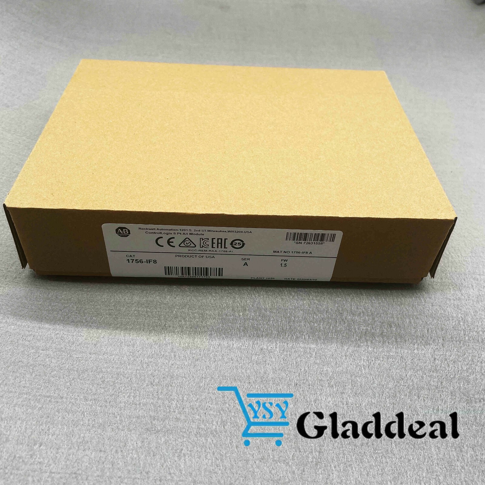 2021-2022 Factory Sealed Allen Bradley 1756-IF8 /A ControlLogix Point A/I Module