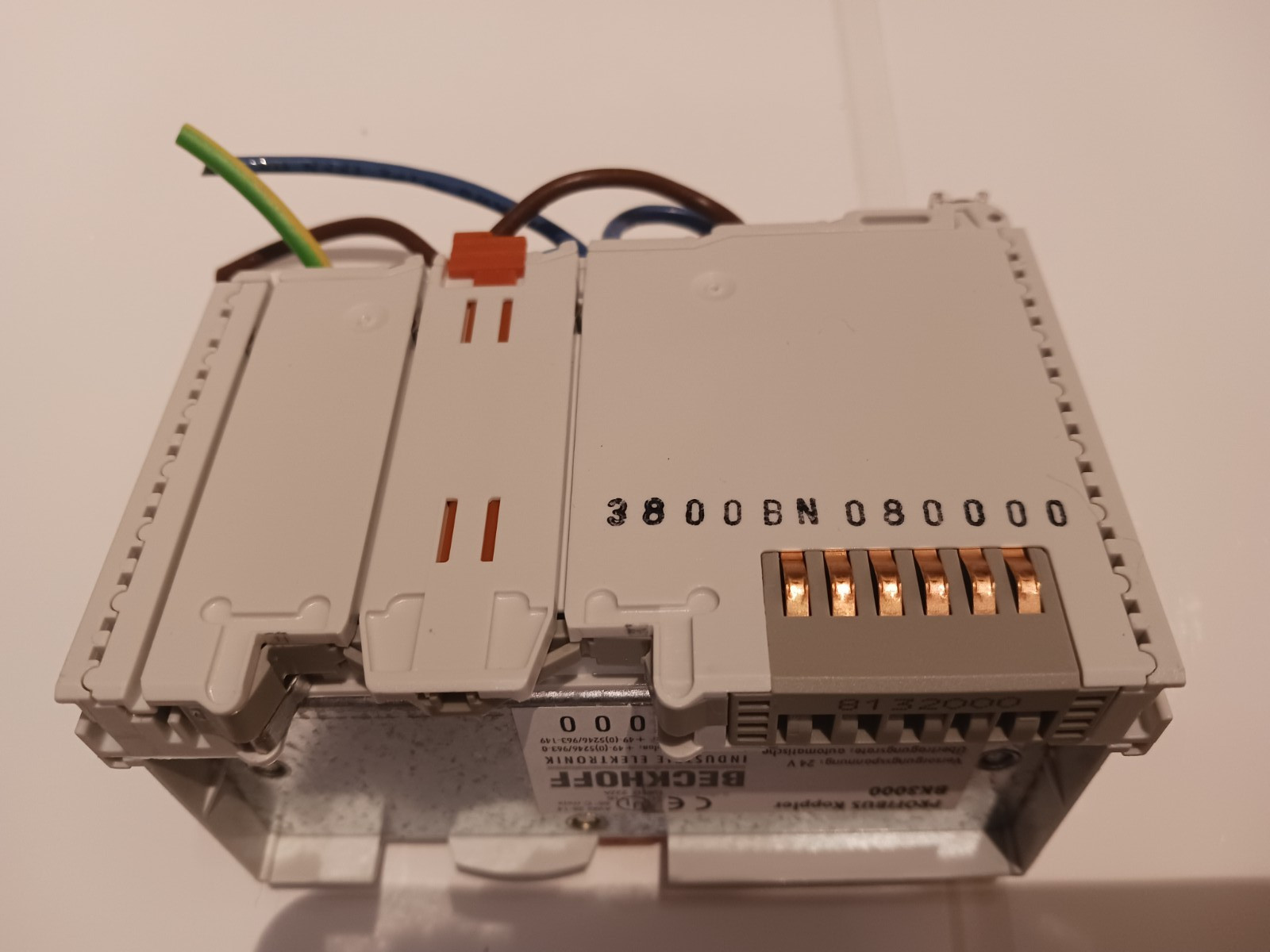 BECKHOFF PROFIBUS Koppler BK3000 / BK-3000 PROFIBUS Coupler made in Germany USED