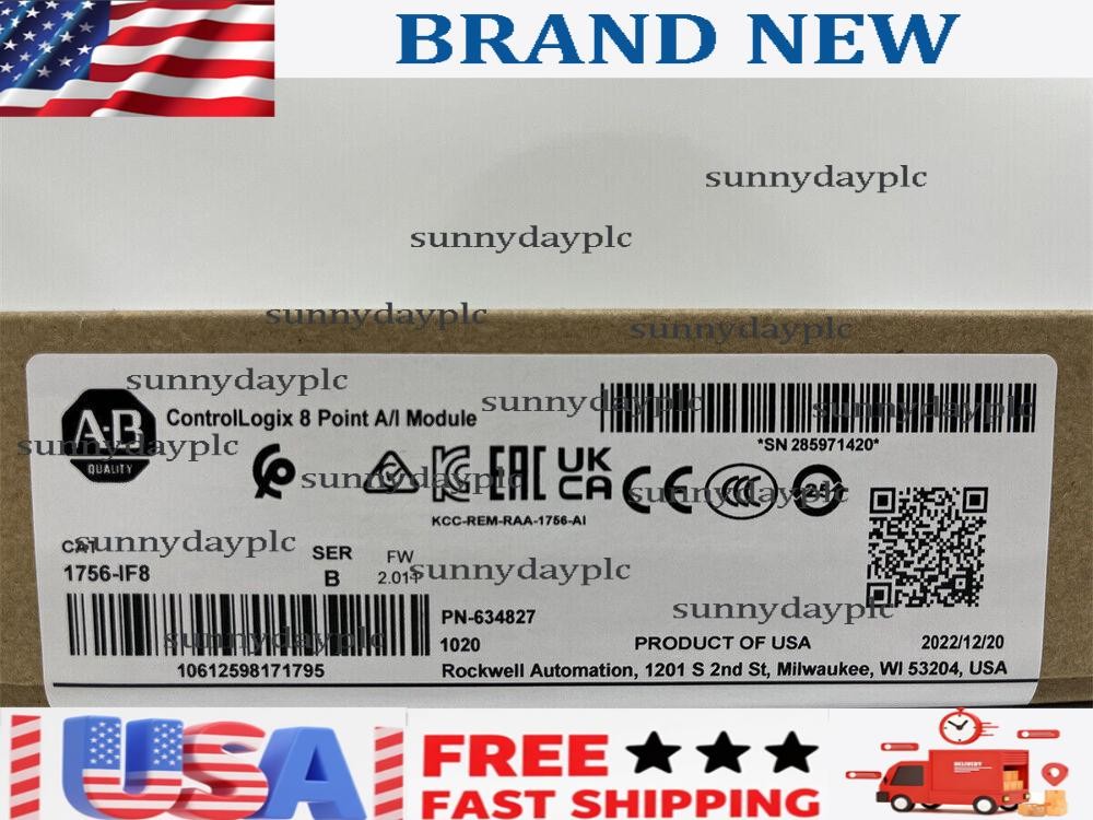 nEW IN BOX Allen-Bredley 1756-IF8 Ser A ControlLogix 8 Point A/I Module 1756IF8