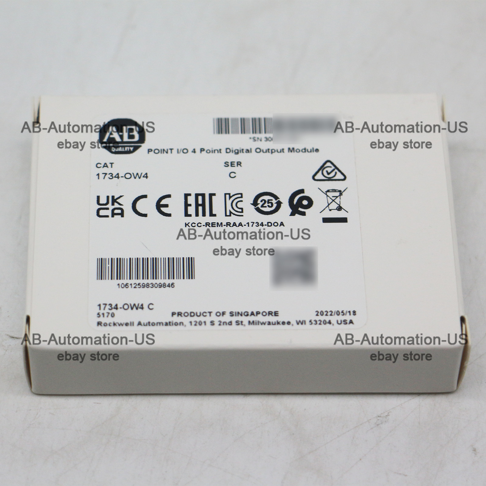 100% New Allen-Bradley 1734-OW4 Point I/O 4 Point Digital Output Module