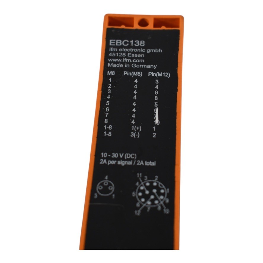 NEW IFM Effector Wiring block EBC138 ZDO8F039MSS0000—STGH120MSS