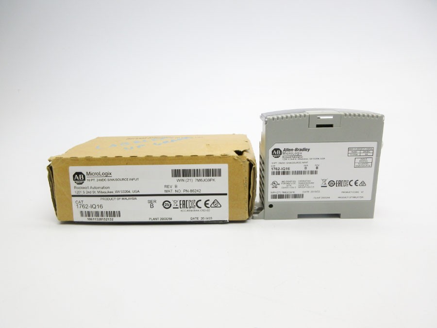 INDUSTRIAL SPARE PART 1762-IQ16 SER. B 24VDC REV. B NSMP
