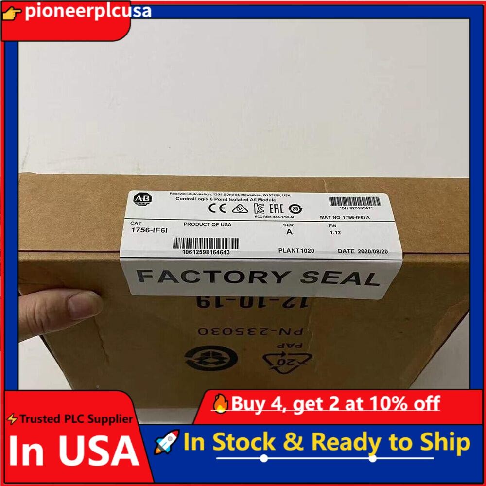 New Sealed AB 1756-IF6I Controllogix Analog Isolated Input Module US Free Tax