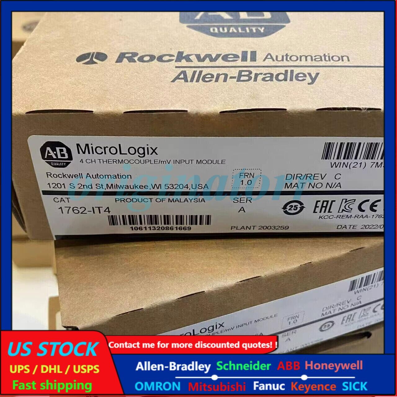 1762-IT4 SER A New Sealed Allen-Bradley MicroLogix Themocouple/mV Module 1762IT4