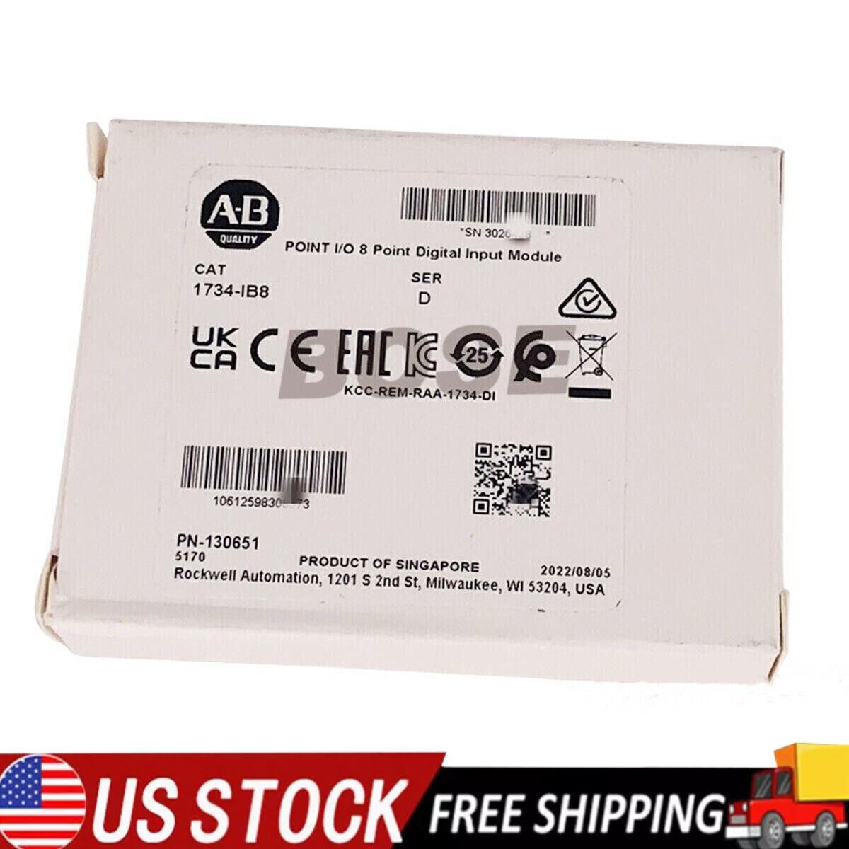 NEW AB 1734-IB8 POINT I/O 8 Point Digital Input Module 1734IB8 US Free Tax