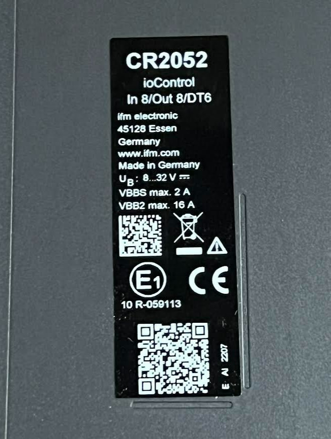 New IFM Electronics CR2052 ioControl /In 8/Out 8/DT6