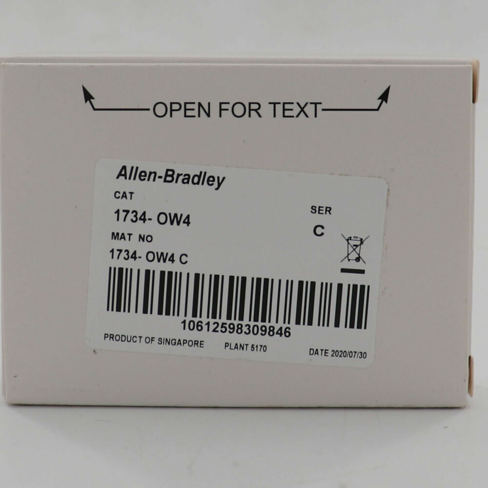 1734OW4 Allen-Bradley 1734-OW4 Point I/O 4 Point Digital Output Module In Box