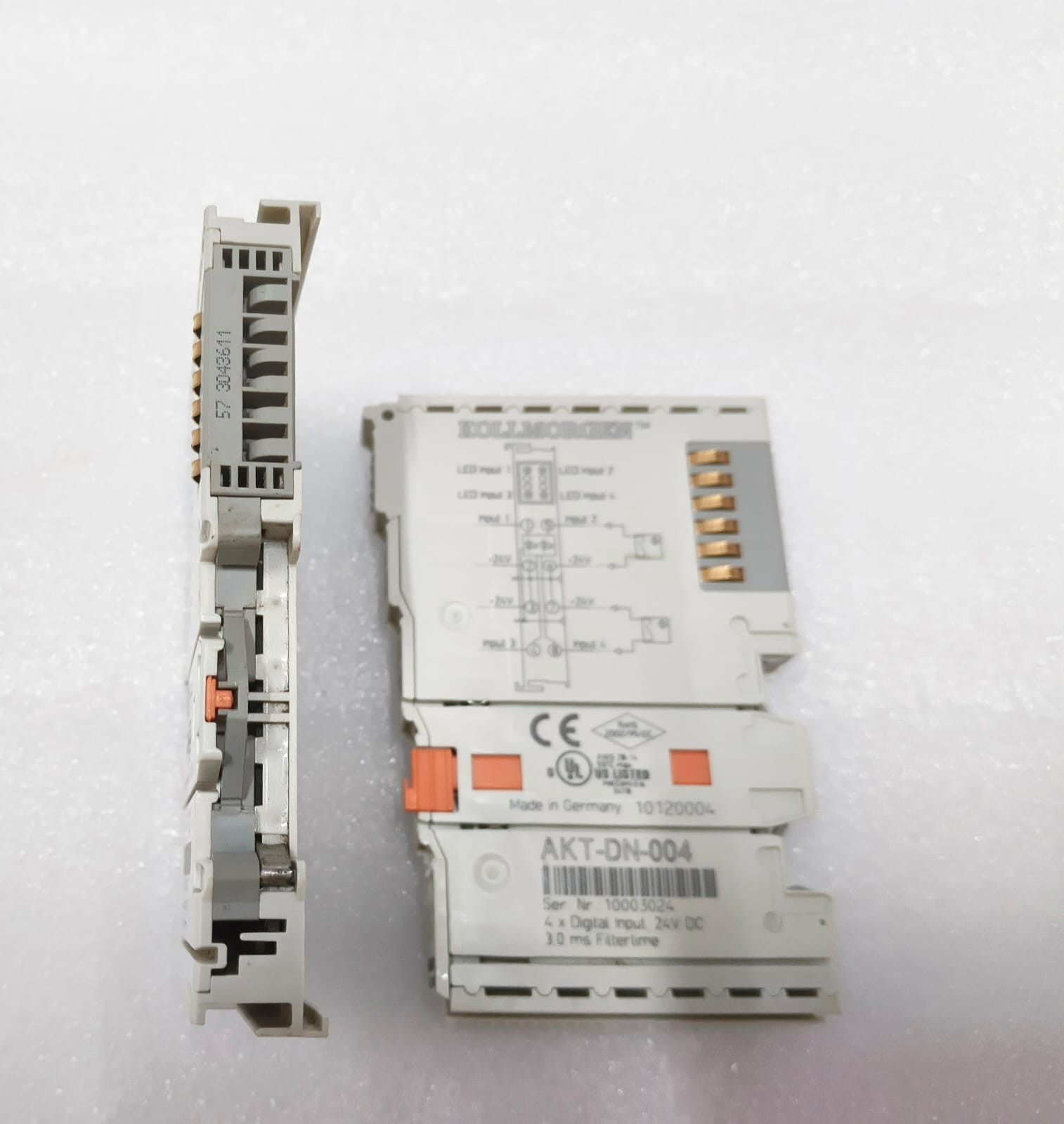 Lot of 2 Kollmorgen AKT-DN-004 24V DC Digital Input Module Made in Germany