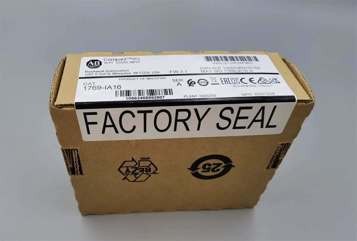 1769-IA16 /A Allen Bradley Compact I/O 16 Pt 120V Input Module Factory Sealed
