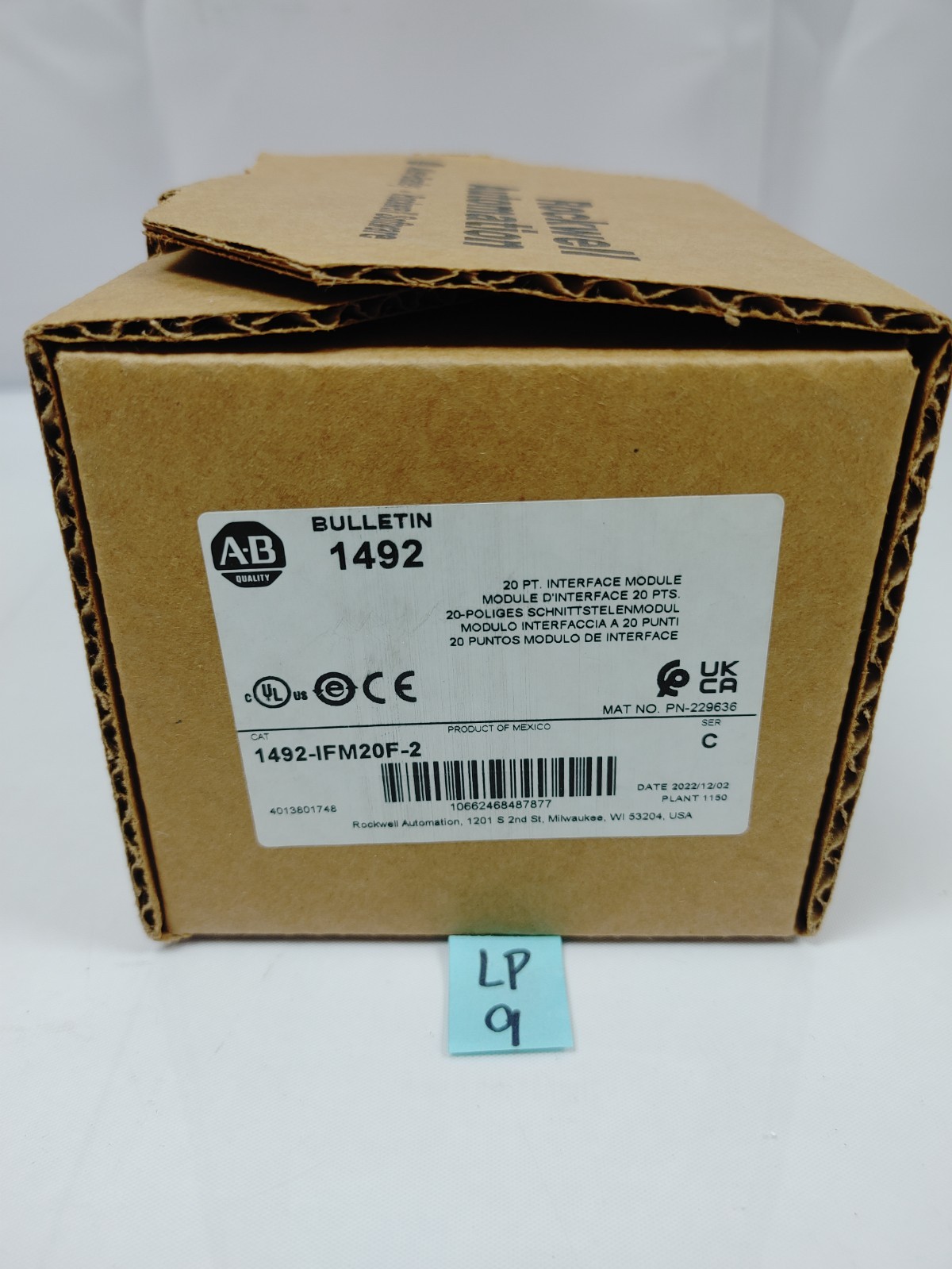Allen Bradley 1492-IFM20F-2 Interface Module FNOB