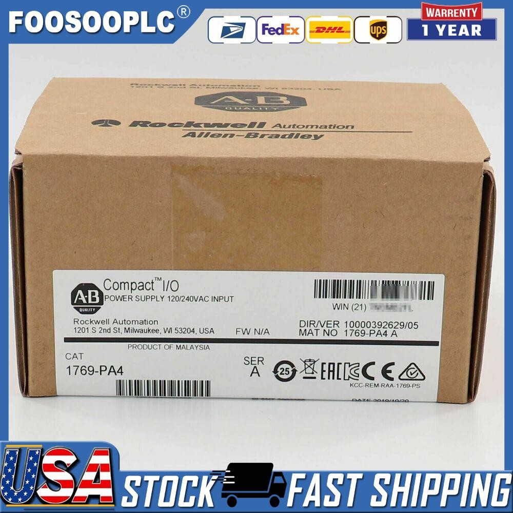 New AB 1769-PA4 SER A CompactLogix Power Supply Module 1769PA4 US Free Tax
