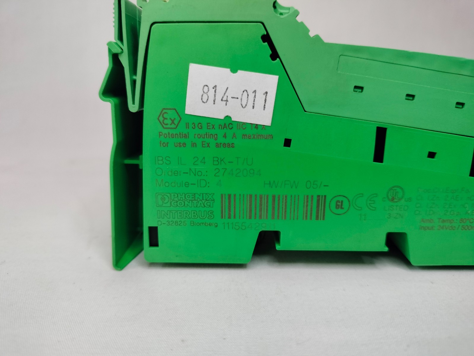 Phoenix Contact IBS IL 24 BK-T/U 2742094 HW/FW 05/- Bus Coupler Made in Germany