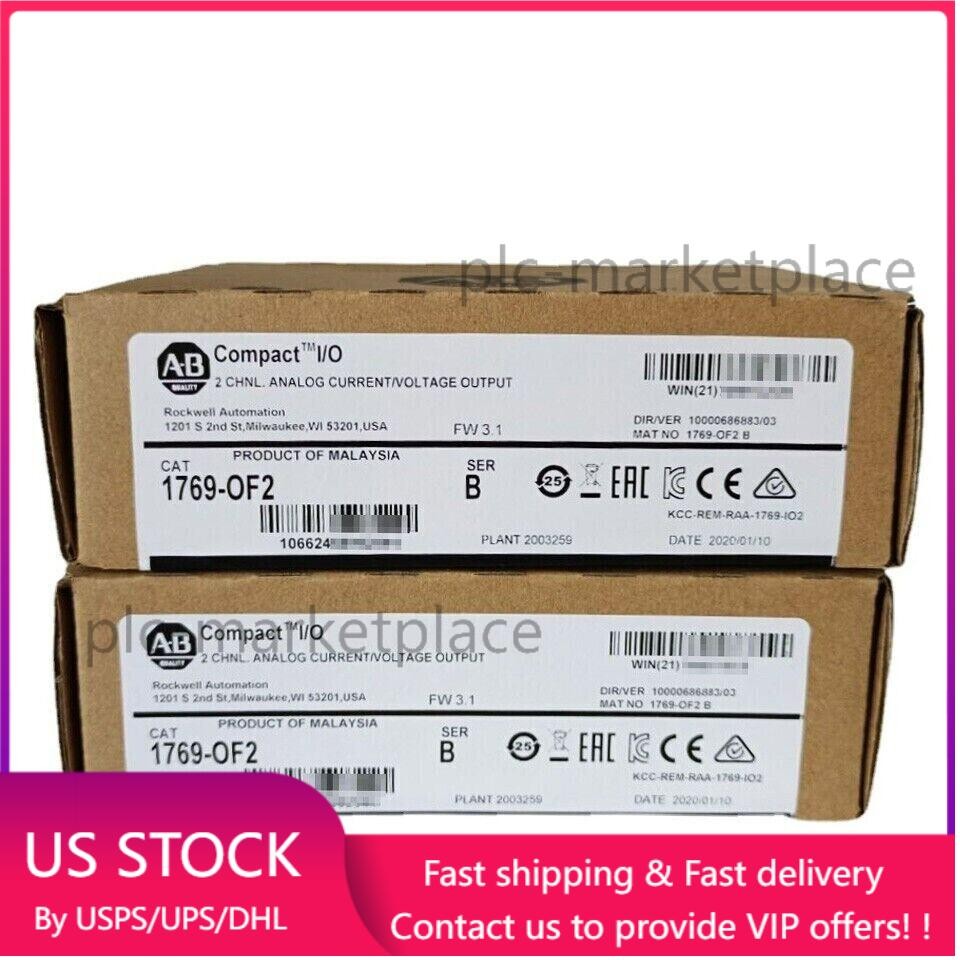 New Allen Bradley AB 1769-OF2 Compact I/O Output Module 1769OF2 US Free Tax