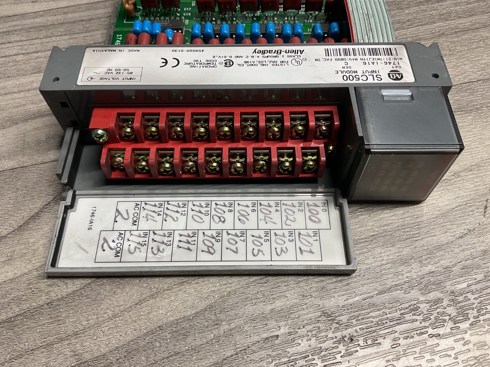 GUARANTEED! ALLEN-BRADLEY INPUT MODULE 1746-IA16 SLC 500 SERC #304Z76