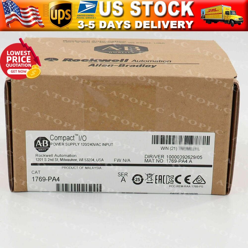 New AB 1769-PA4 SER A CompactLogix Power Supply Module 1769PA4 US Free Tax