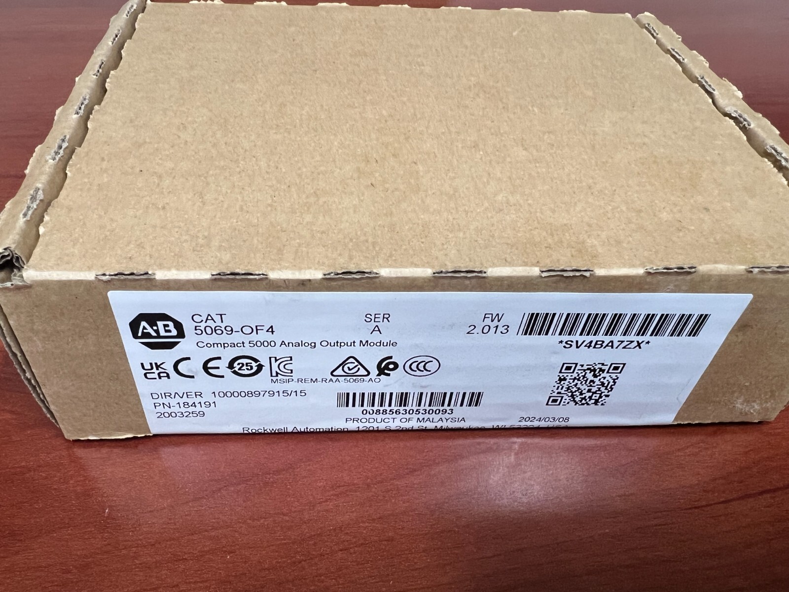 5069OF4 Allen-Bradley 5069-OF4/ A Compact Logix 5000 I/O Analog Output Module
