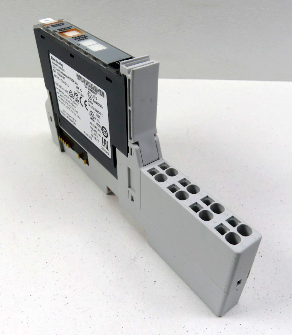 Allen Bradley 1734-IE2V Ser C Analog Input Module (Mfg. 2018) w/ Base