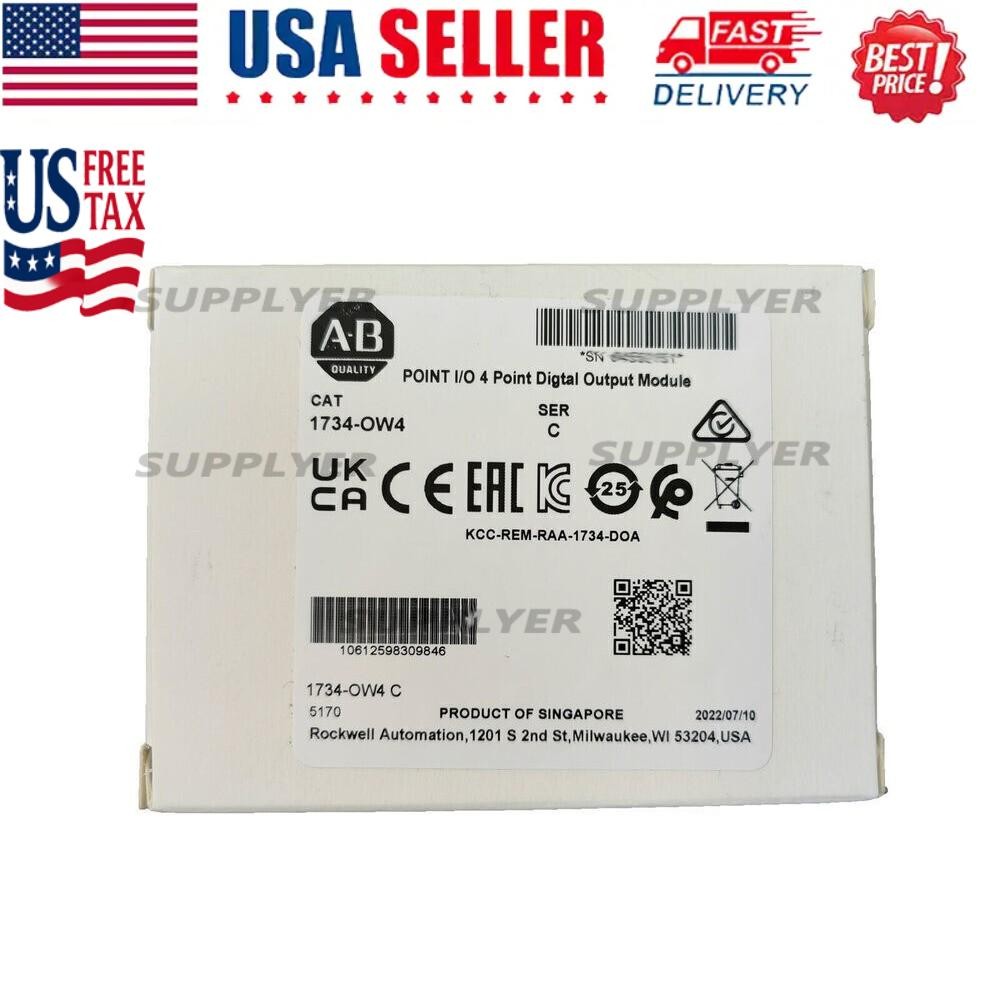 New AB 1734-OW4 Point I/O 4 Point Digital Output Module 1734OW4 In US Free Tax