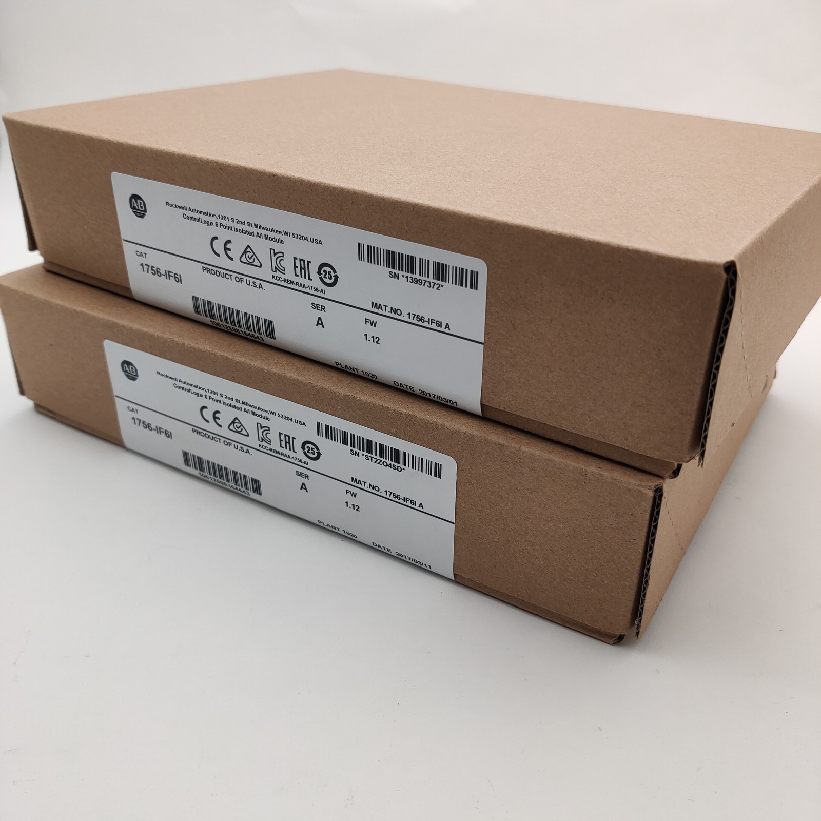 New in Box AB 1756-IF6I/A ControlLogix 6 Point Isolated A/I Module 1756IF6I serA