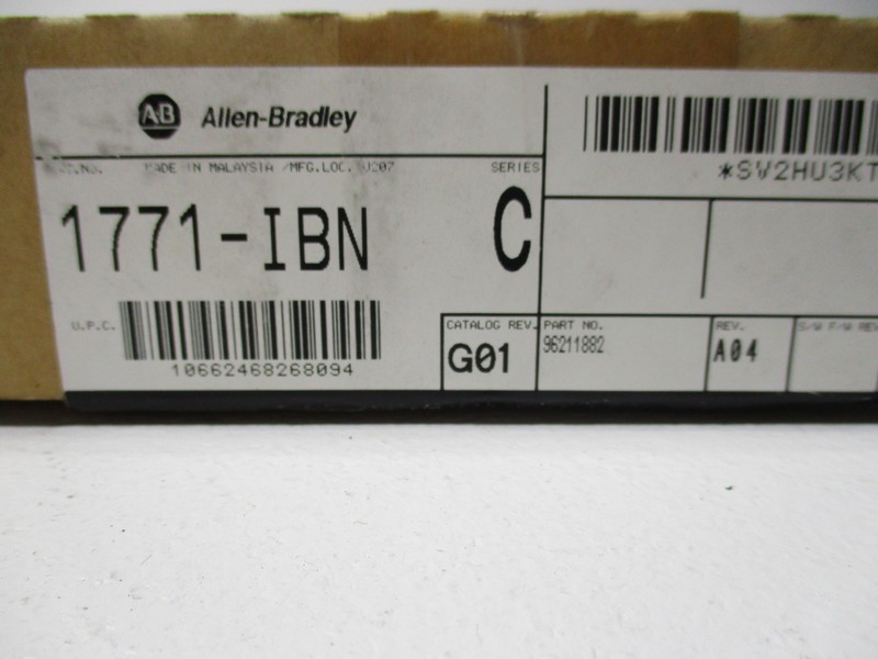 ALLEN BRADLEY 1771-IBN SER. C DATE: 2004 NSFS