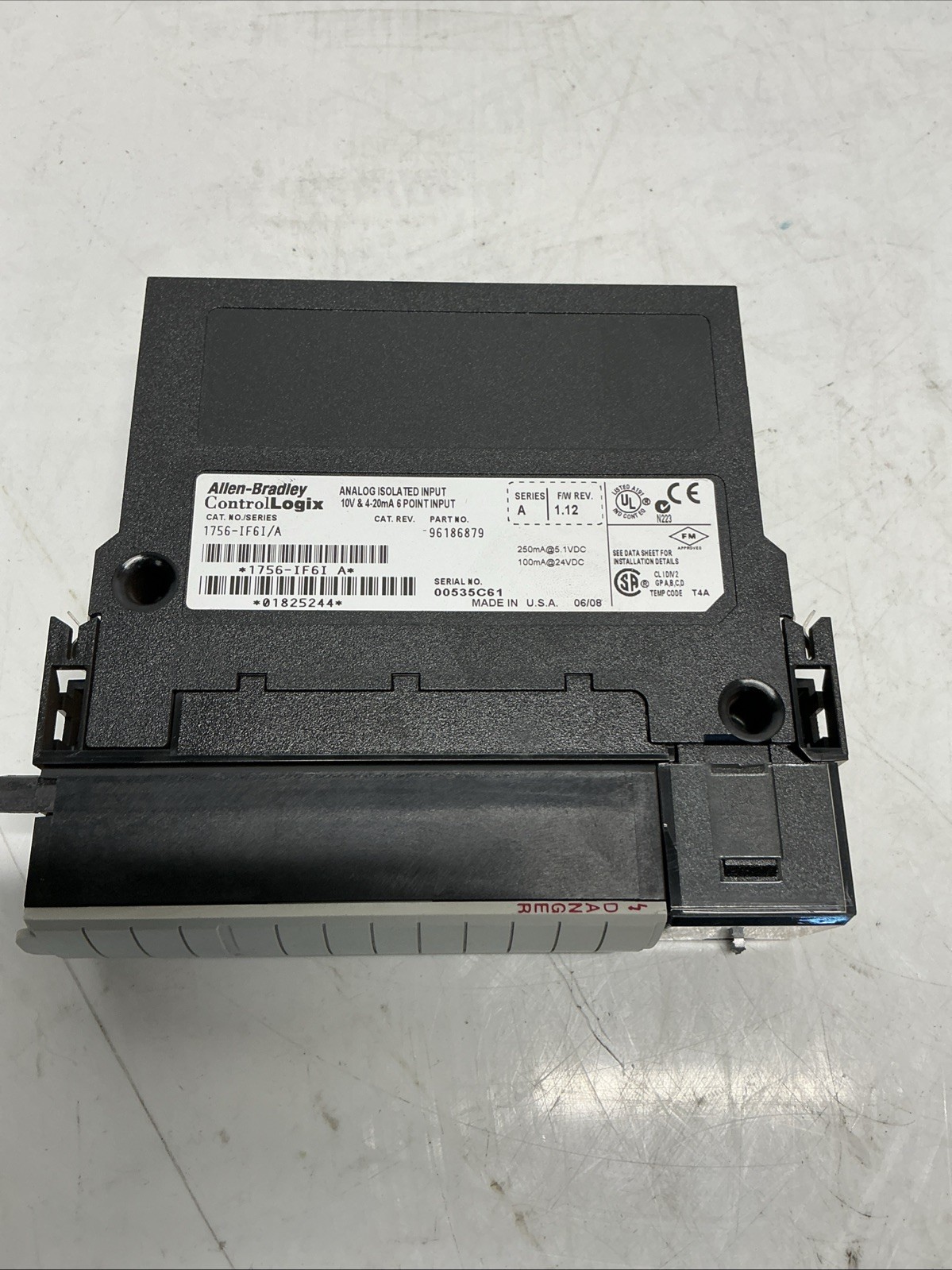 Allen-Bradley 1756-IF6I/A Analog Isolated input Module. Z-244