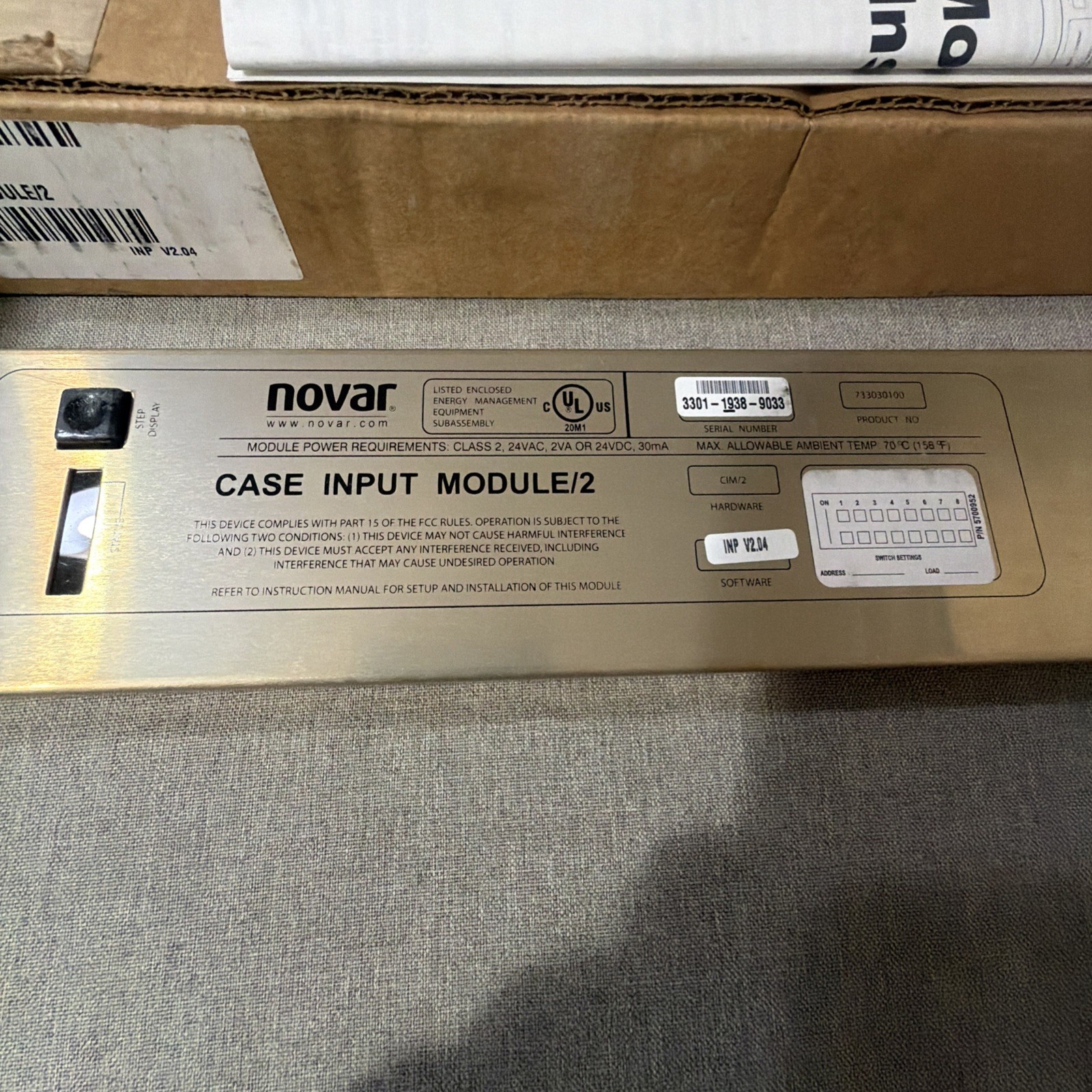 Novar Controls 733030100 Module/2 3301-0605-2517 30mA