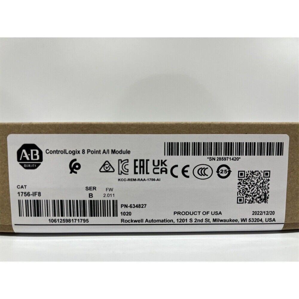 Original Sealed AB 1756-IF8/B ControlLogix 8Point A/I Module 1756 IF8 serB US