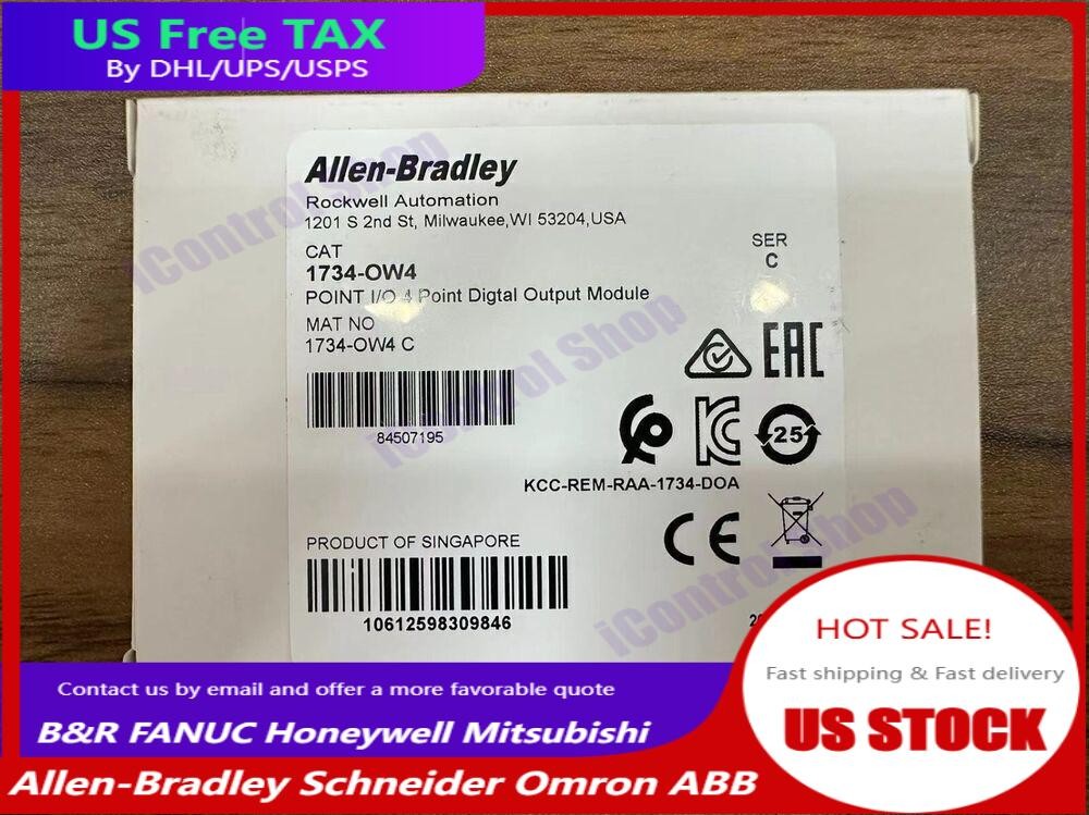 1734-OW4 2022 SER C New Sealed AB POINT I/O 4 Point Digital Output Module