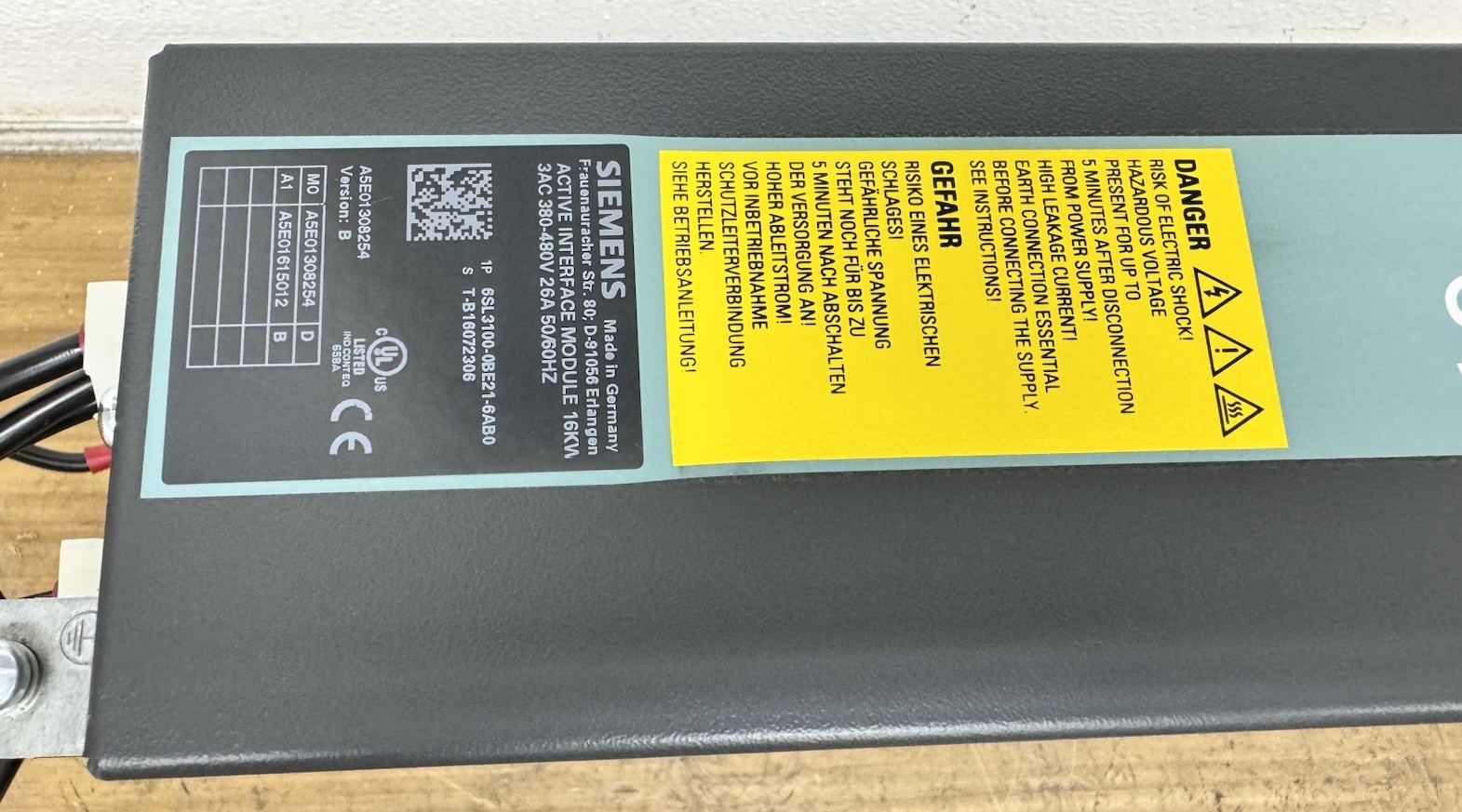 SIEMENS 6SL3100-0BE21-6AB0 Active Interface Module 16KW
