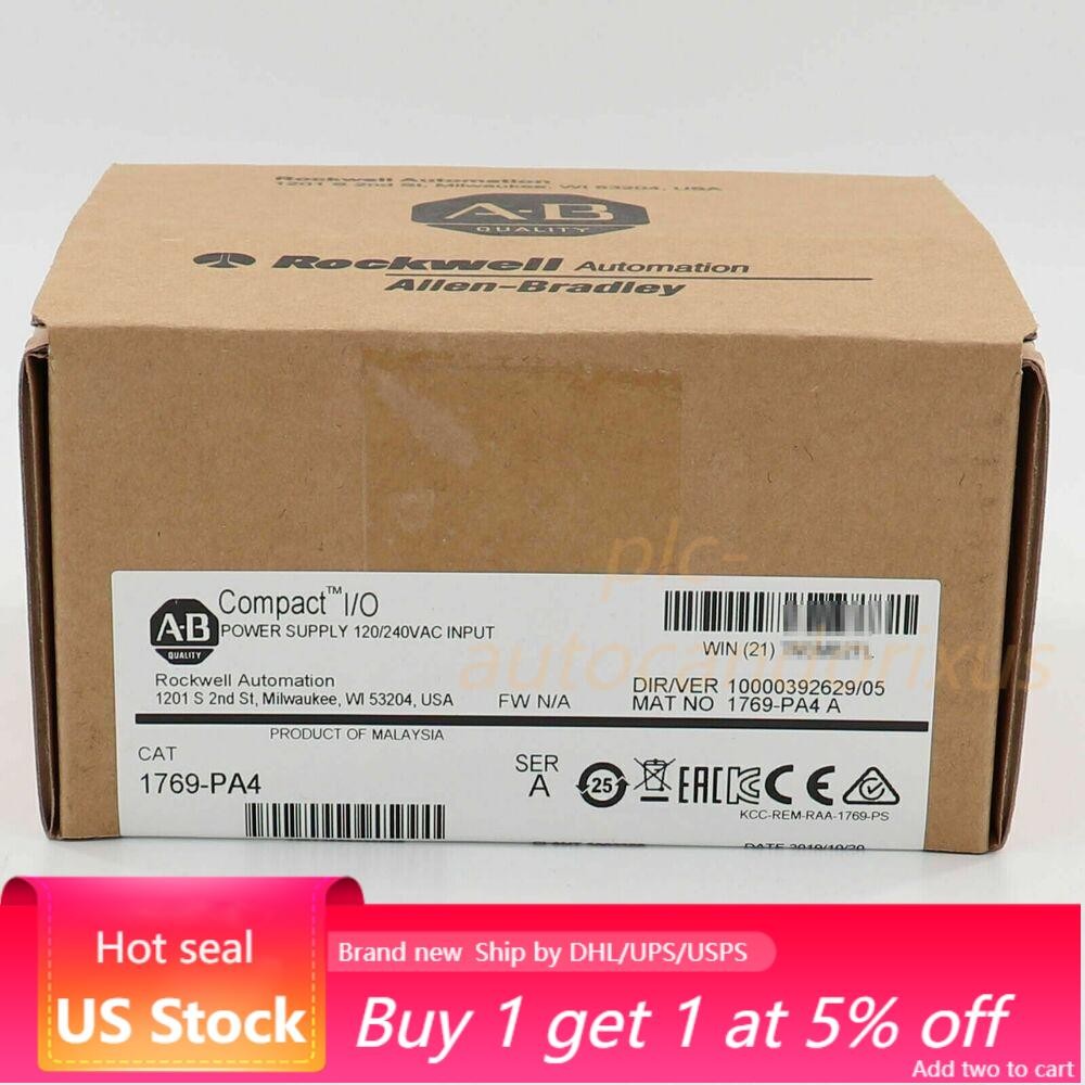 New AB 1769-PA4 SER A CompactLogix Power Supply Module 1769PA4 US Free Tax