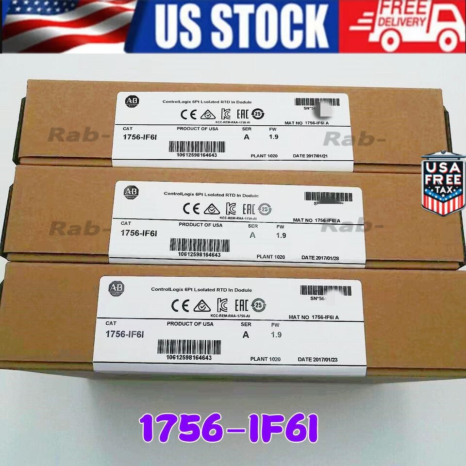 New Factory Allen-Bradley 1756-IF6I Controllogix Analog Isolated Input Module US