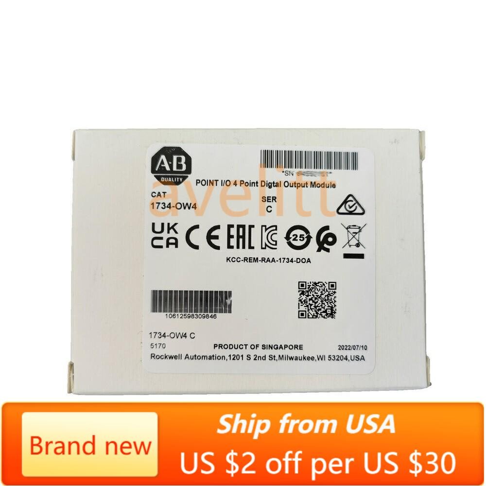 New AB 1734-OW4 Point I/O 4 Point Digital Output Module 1734OW4 In US Free Tax