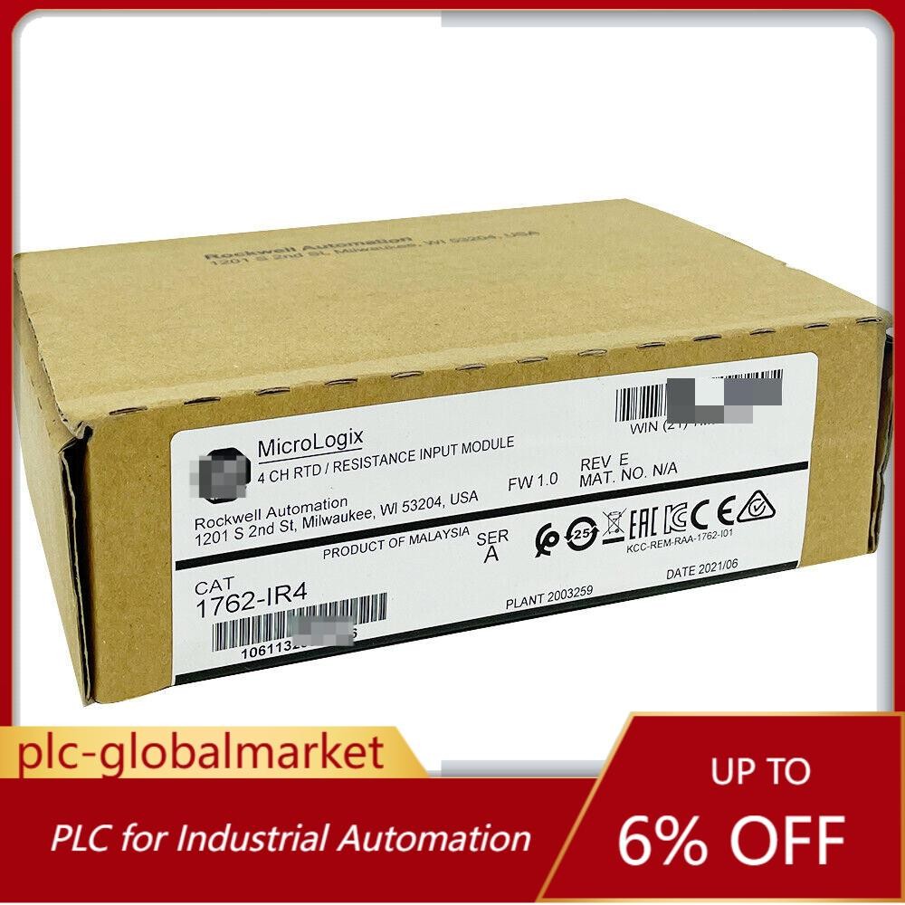 Sealed AB 1762-IR4 MicroLogix 1200 RTD Resistance Input Module US Free Tax