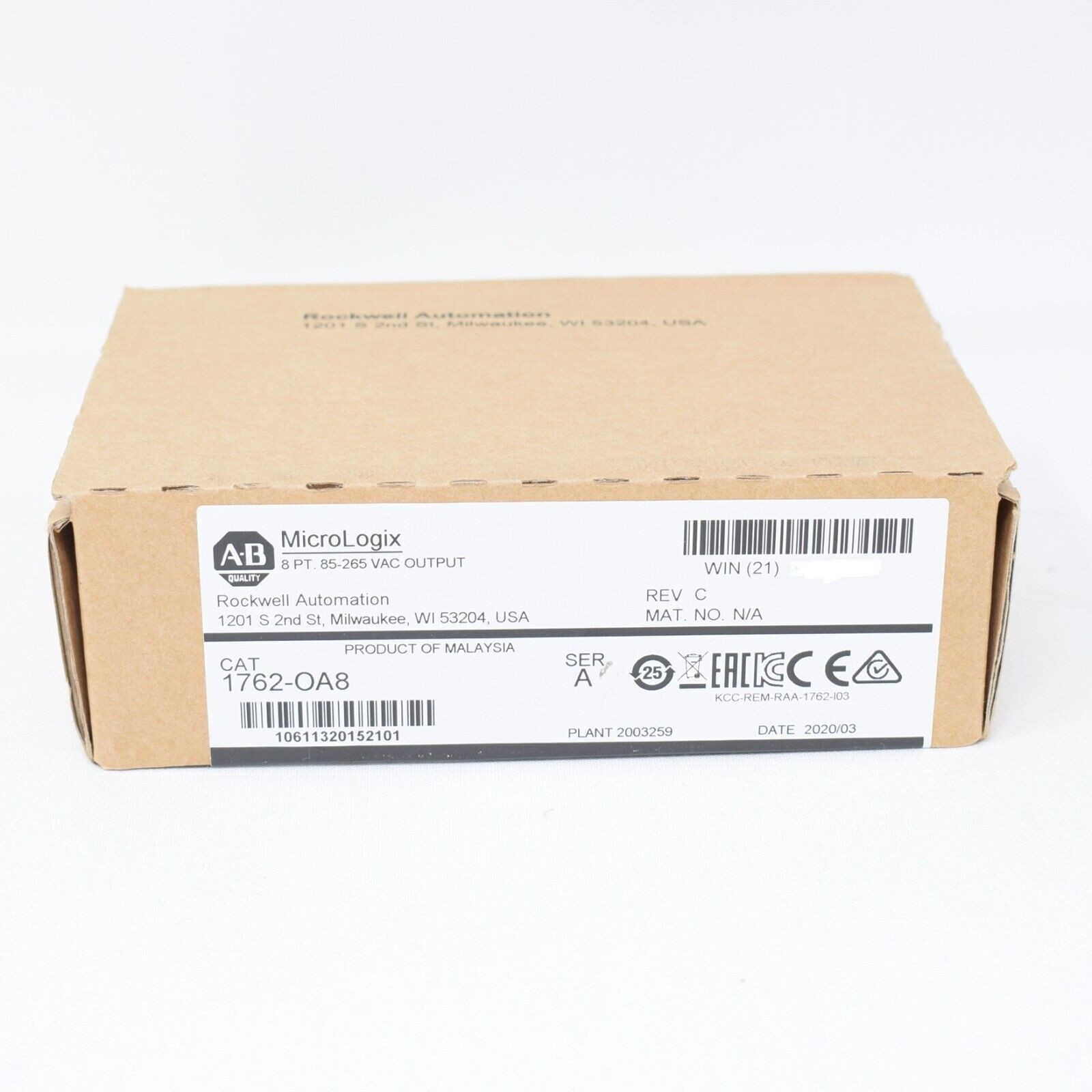 Ser/A Solid-State MicroLogix 1200 I/O Expansion Module 1762-OA8