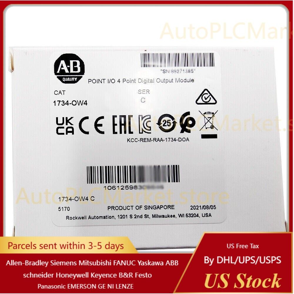 New AB 1734-OW4 POINT I/O 4 Point Digital Output Module 1734OW4 US Free Tax
