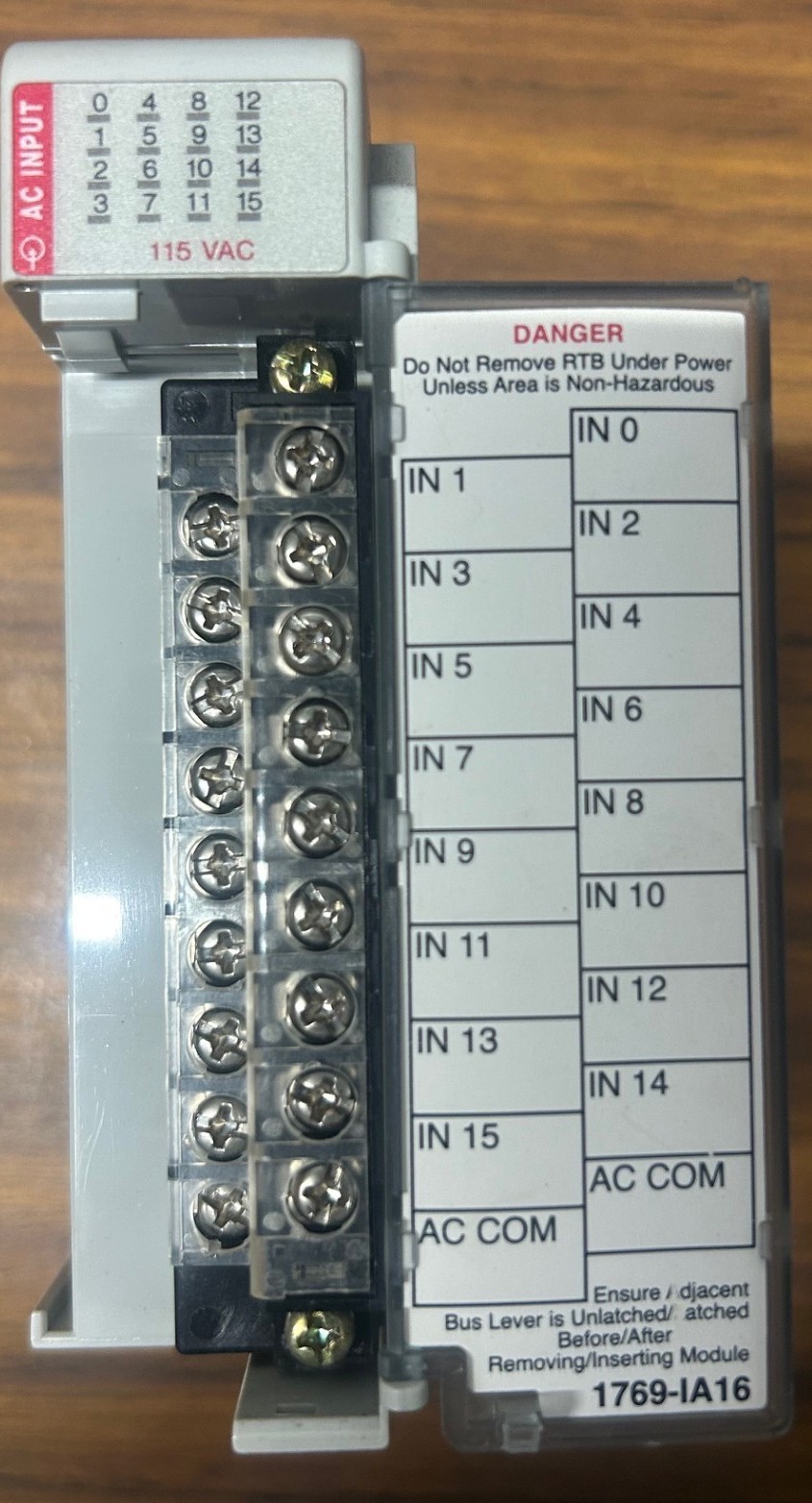 Allen-Bradley 1769-IA16 79-132VAC input 16-Point I/O Module