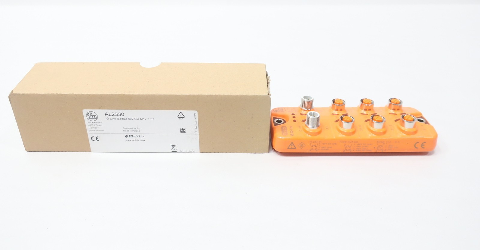 Ifm Efector AL2330 I/o Link Module 6×2 Do M12 Ip67 18-30v-dc