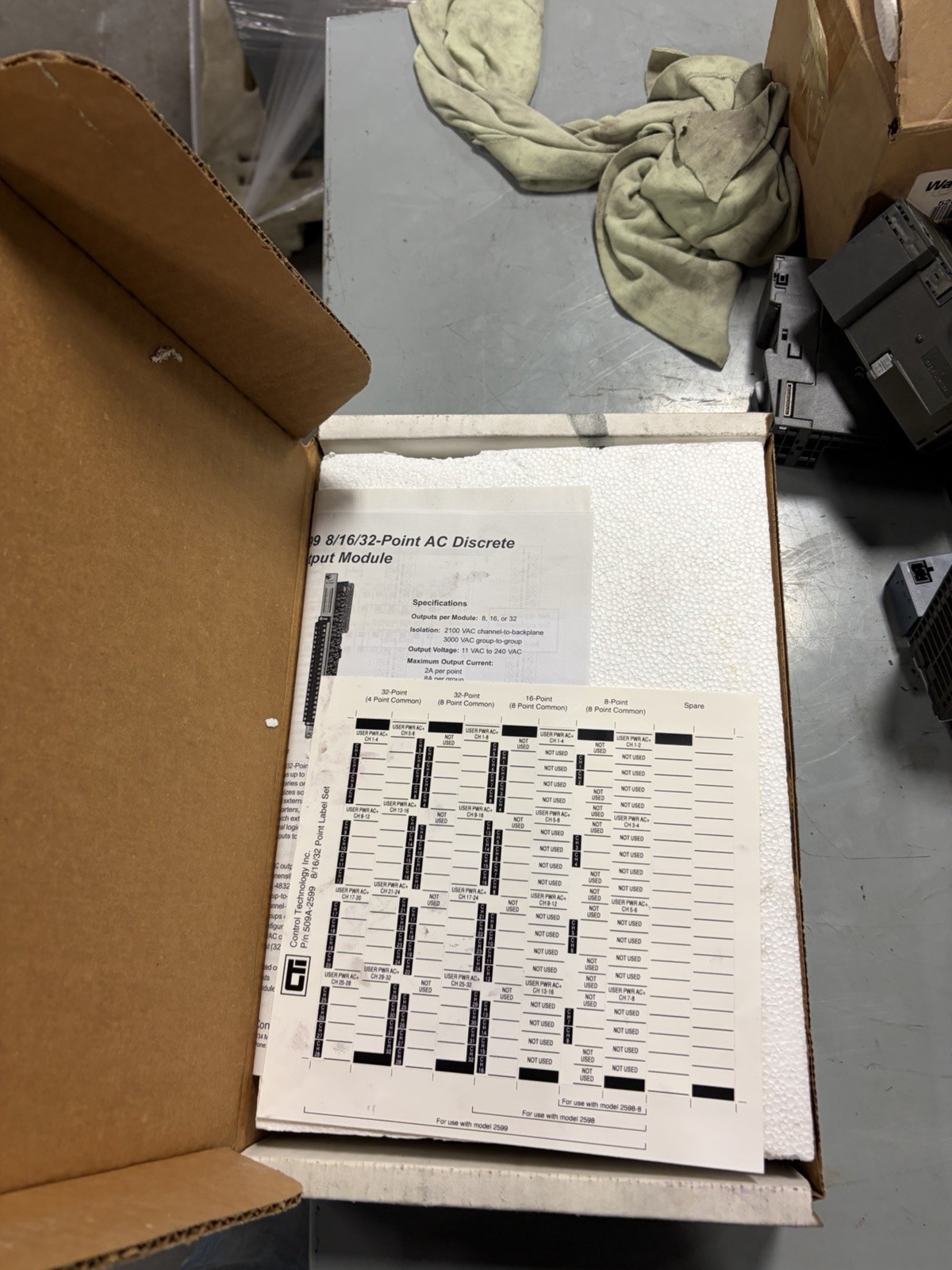 NEW CTI 2599 505-4632 8/16/32PT OUTPUT MODULE