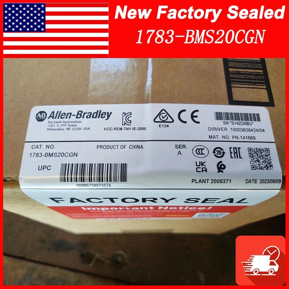 NEW Allen-Bradley 1783-BMS20CGN /A Managed EtherNet 20 Port Switch 1783BMS20CGN