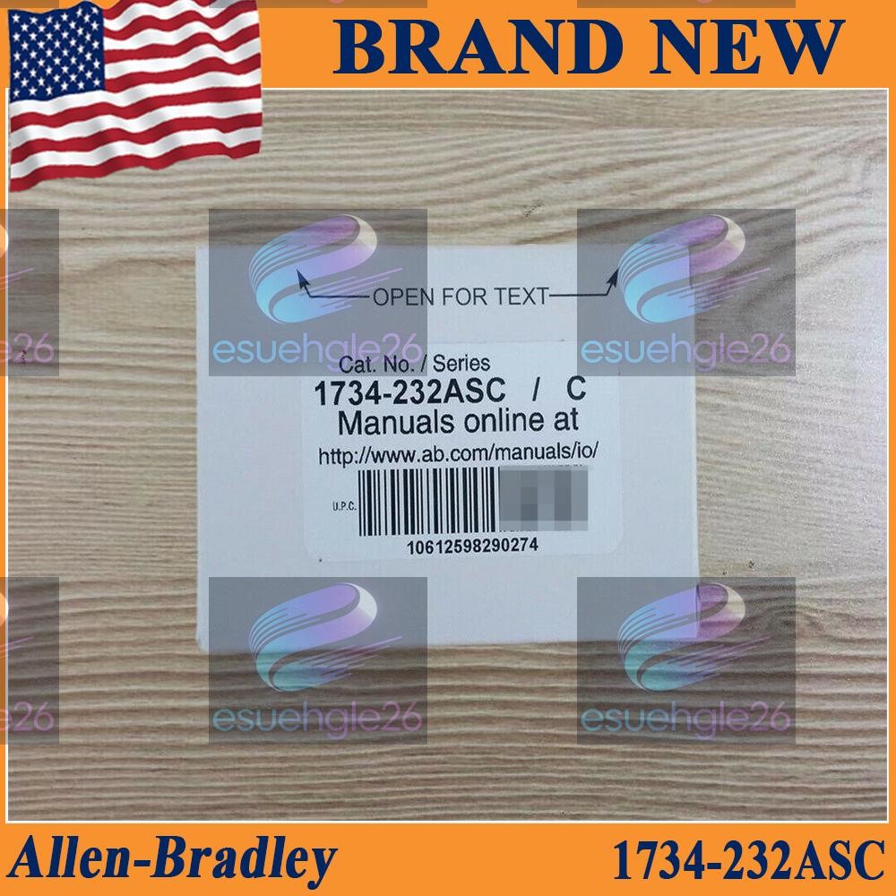 1P New Factory Sealed AB 1734-232ASC Series C Point IO RS232 ASCII Serial Module