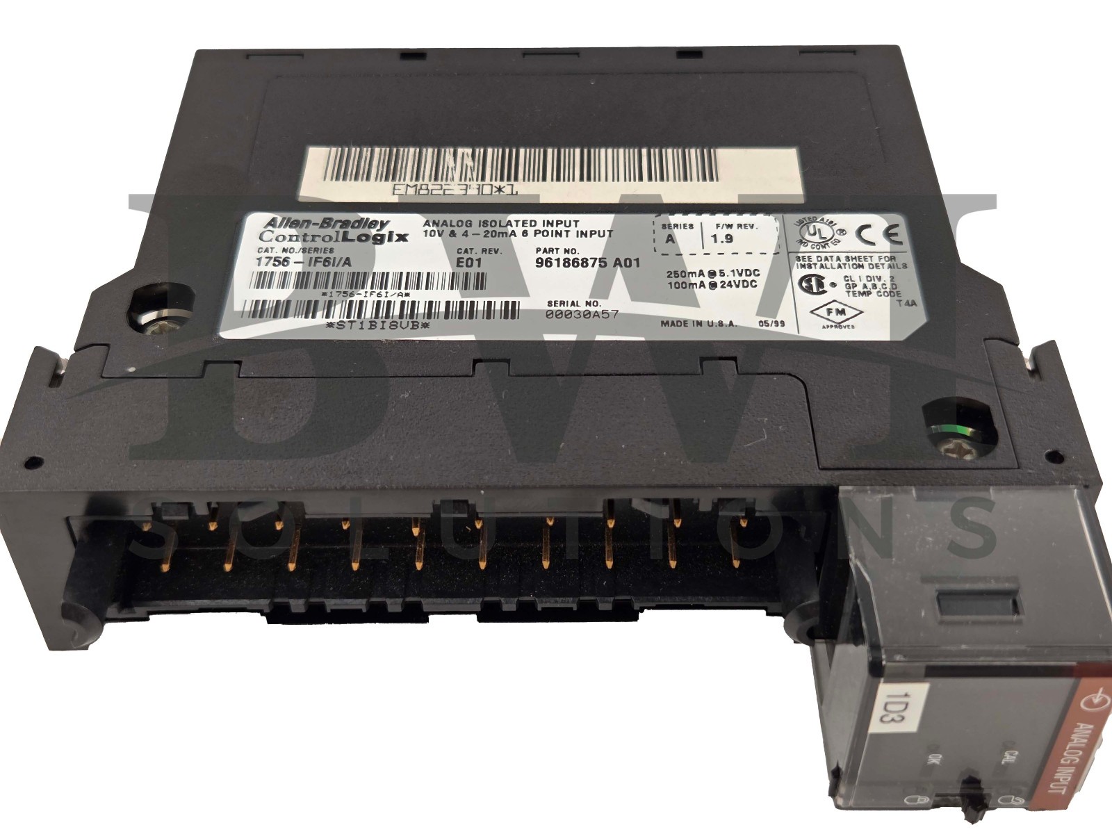 Allen Bradley 1756-IF6I /A ControlLogix Analog Isolated Input Module 1756IF6I