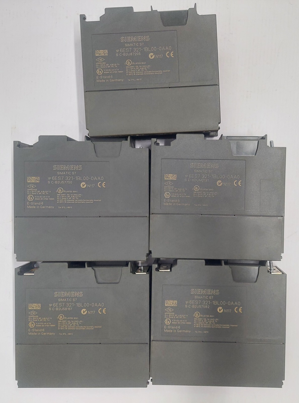 5PCS SIEMENS 6ES7 321-1BL00-0AA0 SIMATIC S7 SIEMENS 6ES73211BL000AA0 GERMANY